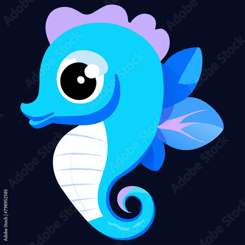 seahorse background art