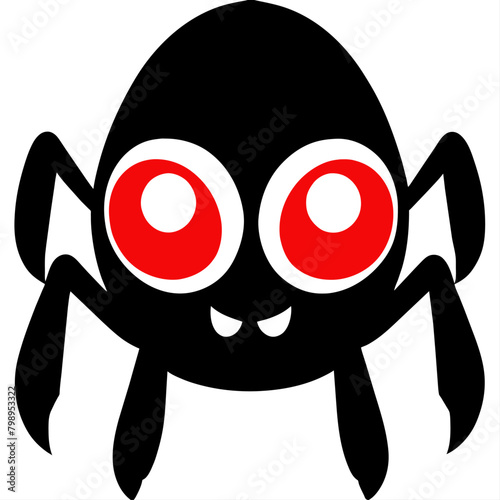 spider white background 
