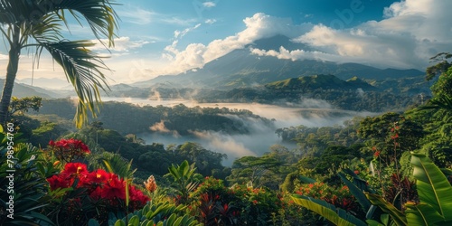 Breathtaking view of the Arenal Volcano in Costa Rica