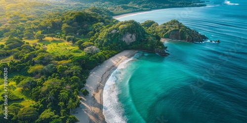 Vibrant flowers  pristine beaches  and crystal-clear waters of Costa Rica. It is a place full of natural beauty and biodiversity
