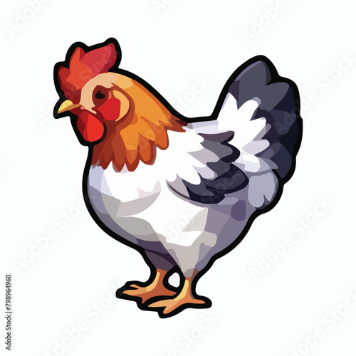 Hen animal vector design illustration