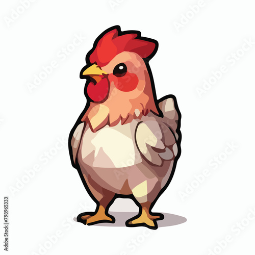 Hen animal vector design illustration