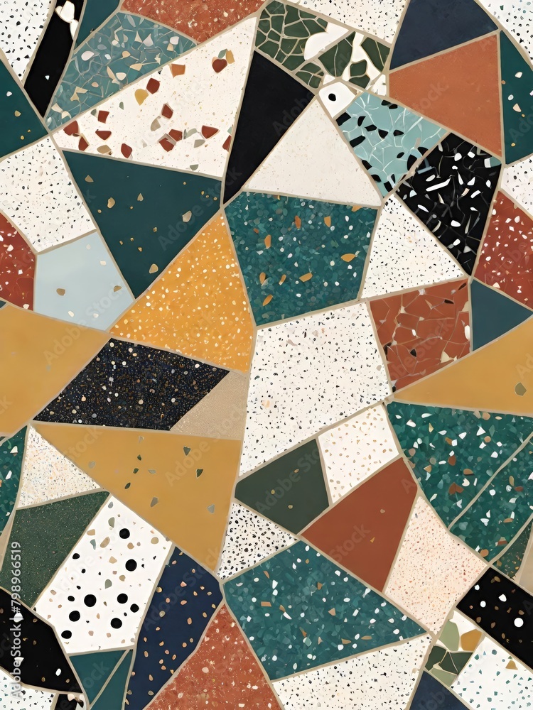 Mosaic Pattern in Terrazzo style Mosaic Pattern in Terrazzo style