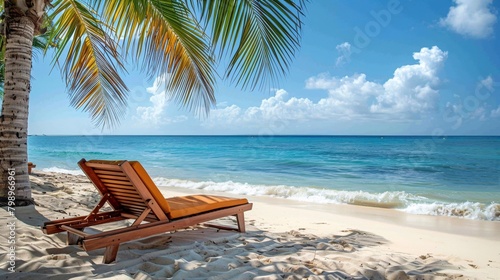 lounge chairs on the beach © Vlad Kapusta