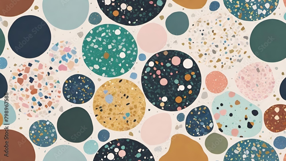 Mosaic Pattern in terrazzo style Mosaic Pattern in terrazzo style