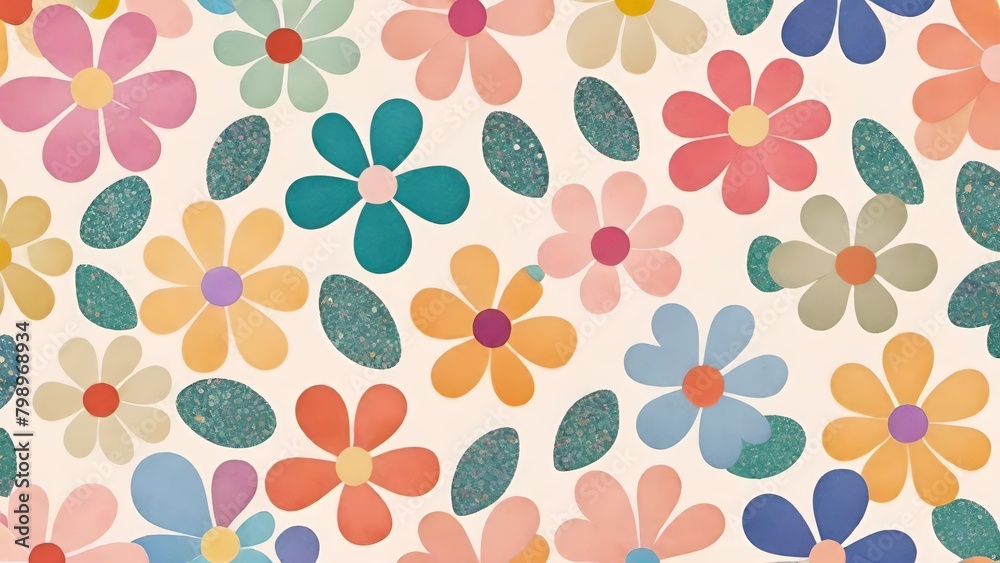 Mosaic Pattern In Terrazzo Style Mosaic Pattern In Terrazzo Style