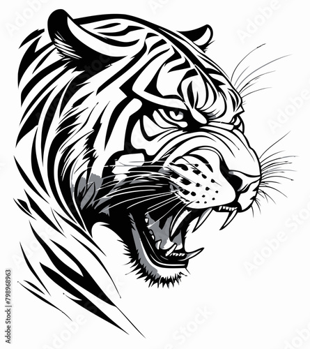 Wallpaper Mural Tribal Tiger Art Torontodigital.ca