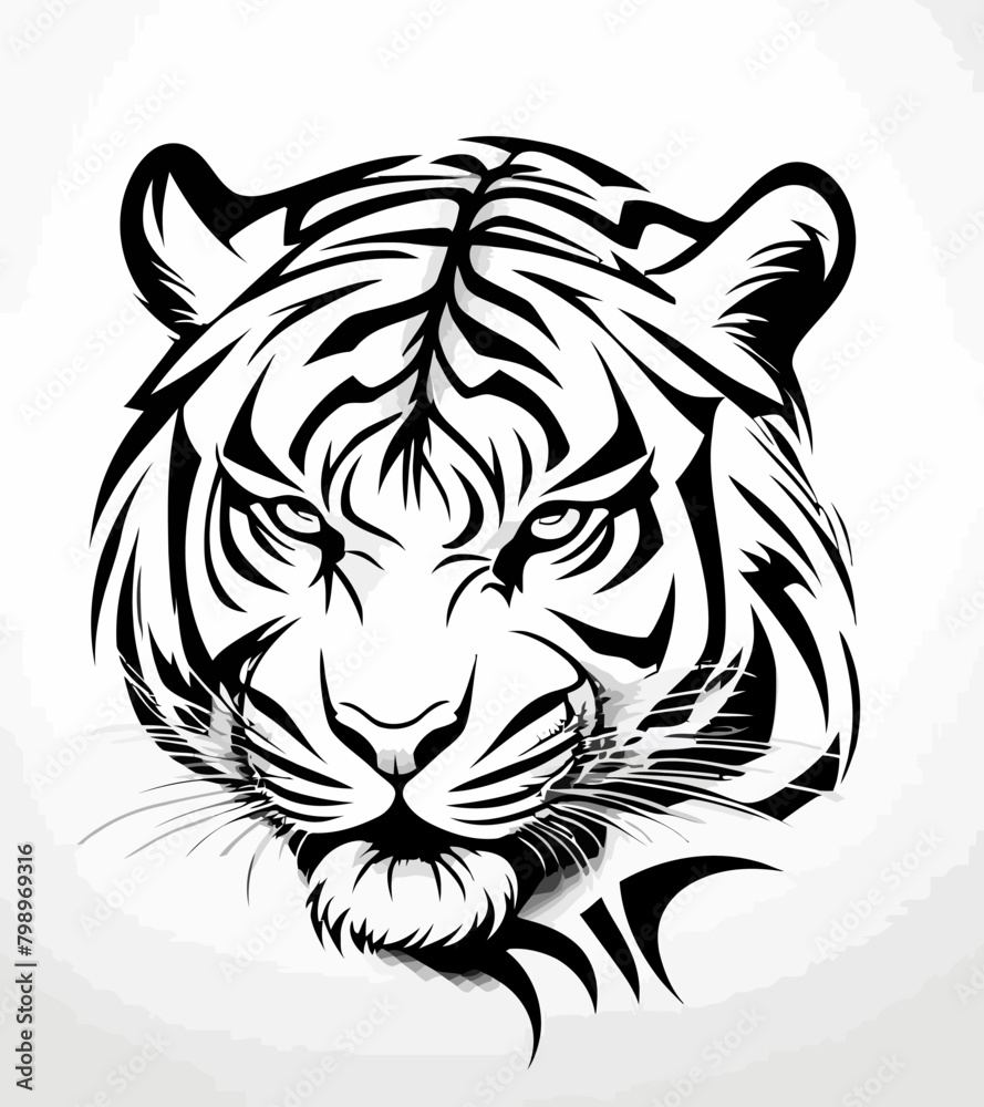 Obraz premium Tribal Tiger Art