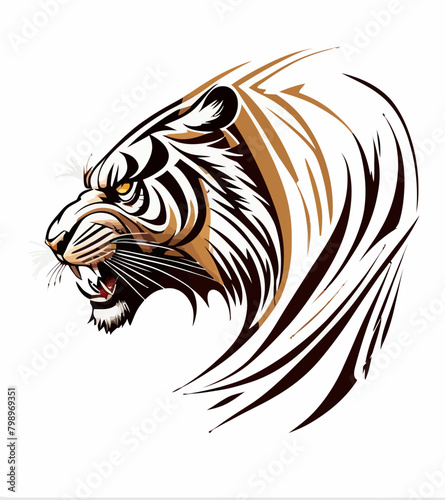 Wallpaper Mural Tribal Tiger Art Torontodigital.ca