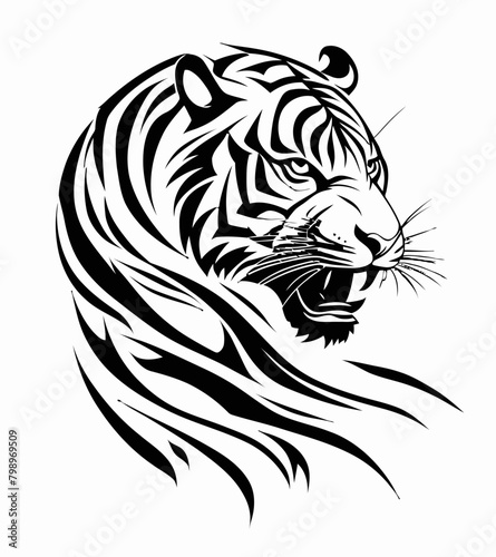 Wallpaper Mural Tribal Tiger Art Torontodigital.ca