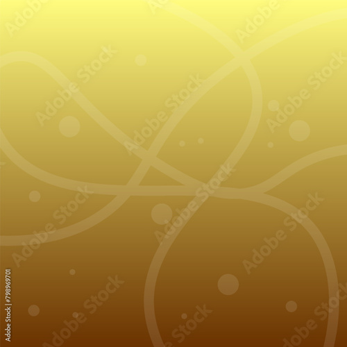 Abstract Wallpaper Background Yellow Brown Waves Bubbles Vector Design (ID: 798969701)