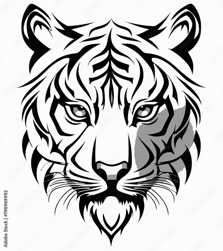 Tribal Tiger Art Tribal Tiger Art