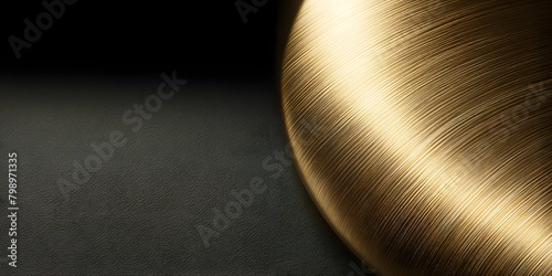 Luminous Golden Orb on a Matte Black Background  © Єгор Городок