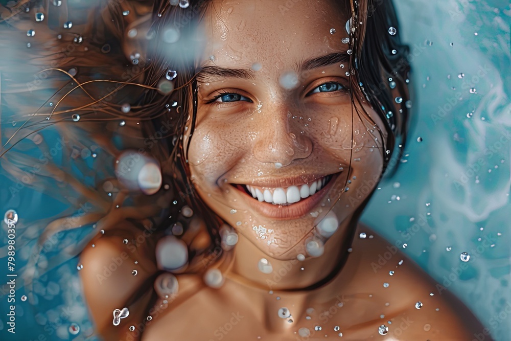 Dew-Kissed Beauty: Radiant Skin Care Portrait