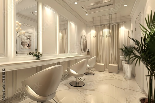  Elegant Modern Hair Salon Interior