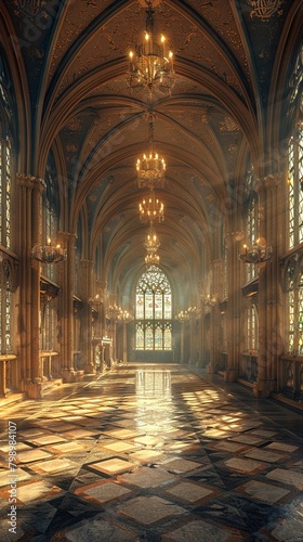 Sorcery academy  majestic halls  noon  academy of magic sketch  expansive view  bright daylight  learning majesty