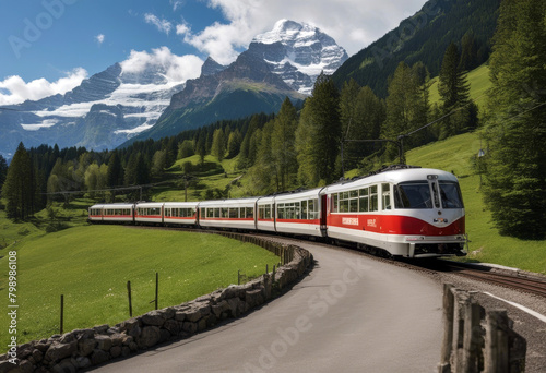tourist electric eiger bernese train face north switzerland oberland adrenalin alpine alps attraction cable carriage climbing column destination europa express extreme flower glacier © wafi