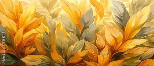 yellow and orange leaf background