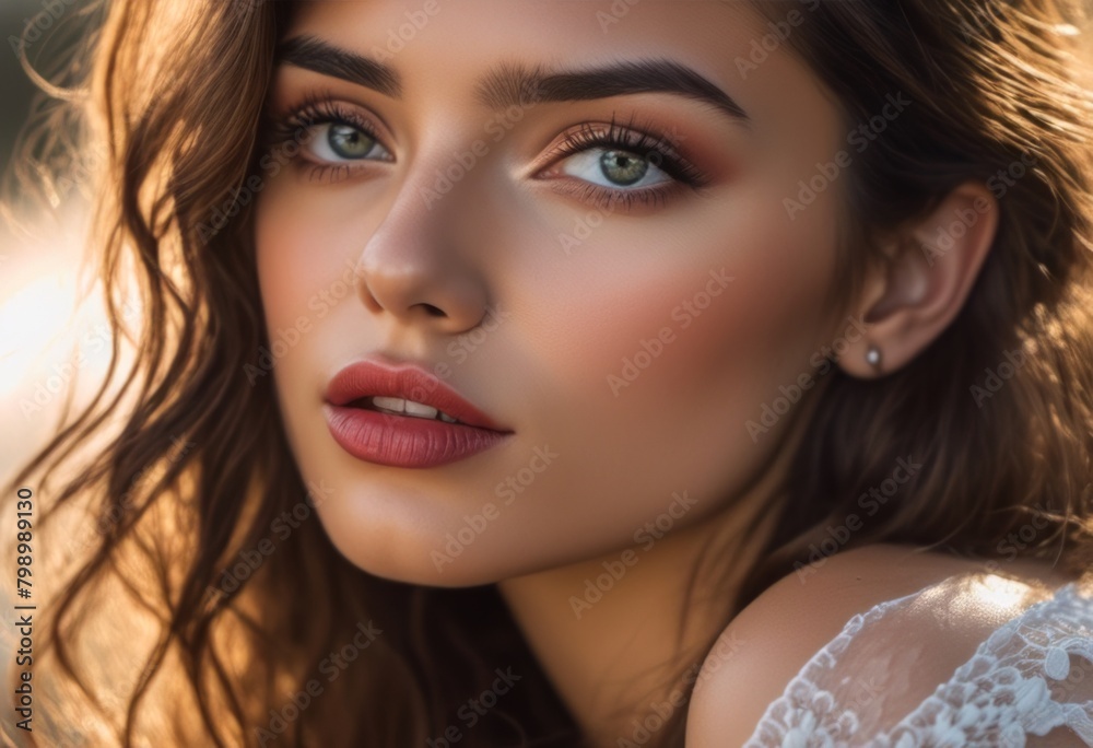 A Portrait Of Breathtakingly Gorgeous, Exotic, Beautiful Woman.
A Portrait Of Breathtakingly Gorgeous, Exotic, Beautiful Woman.