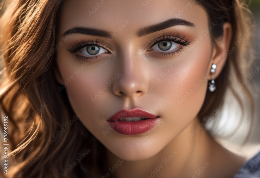 A Portrait Of Breathtakingly Gorgeous, Exotic, Beautiful Woman.
A Portrait Of Breathtakingly Gorgeous, Exotic, Beautiful Woman.