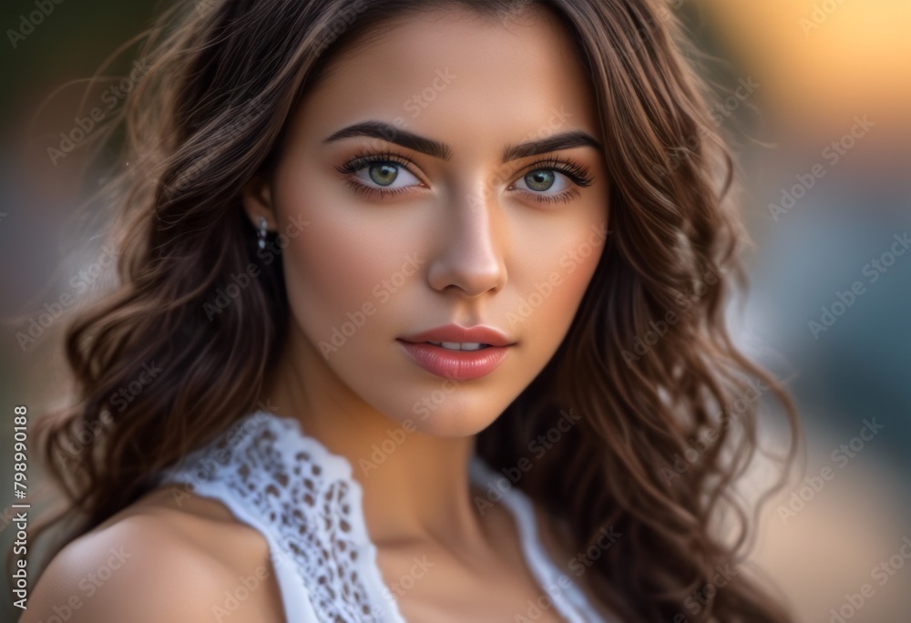 A Portrait Of Breathtakingly Gorgeous, Exotic, Beautiful Woman.
A Portrait Of Breathtakingly Gorgeous, Exotic, Beautiful Woman.