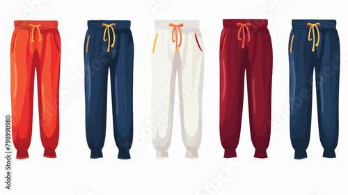 Kids pants sports fleece clothes with drawstrings c photo