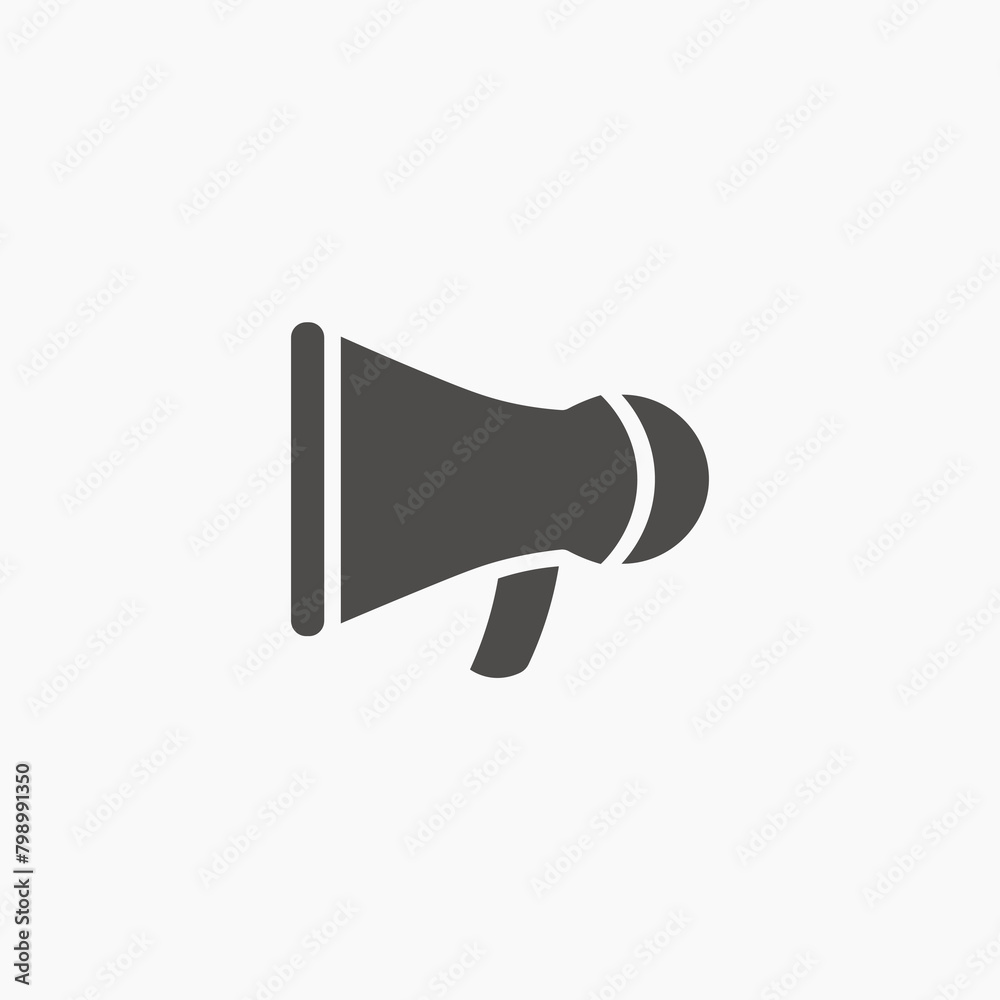 megaphone vector icon isolated. volume, loud, speaker, loudspeaker, speech, announce, announcement symbol megaphone vector icon isolated. volume, loud, speaker, loudspeaker, speech, announce, announcement symbol