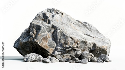 big rock isolated background