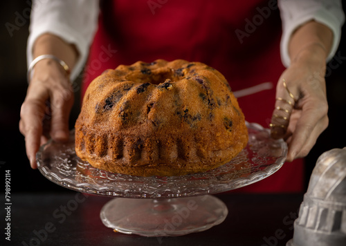 cake with chocolate