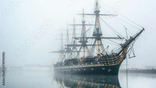 HMS Warrior, Portsmouth, the first ever ironclad vessel photo