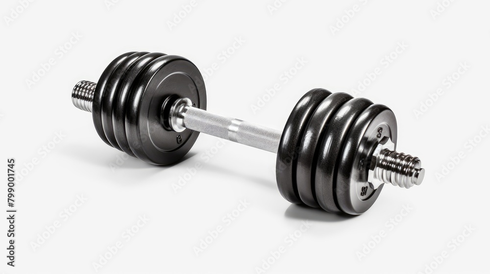 dumbbell isolated on white