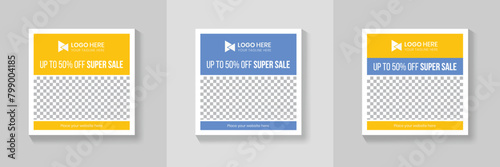 Social Media Post Template | RGB Color | Fully Editable 