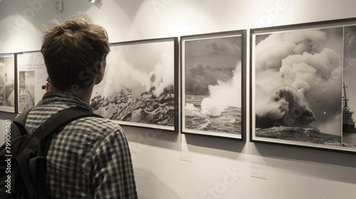 Engaging exhibition showing the scars of nuclear tests on landscapes. International Day Against Nuclear Tests, August 29 photo