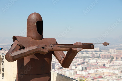 Cuadro en lienzo Castillo de Santa Bárbara, alicante, spain
