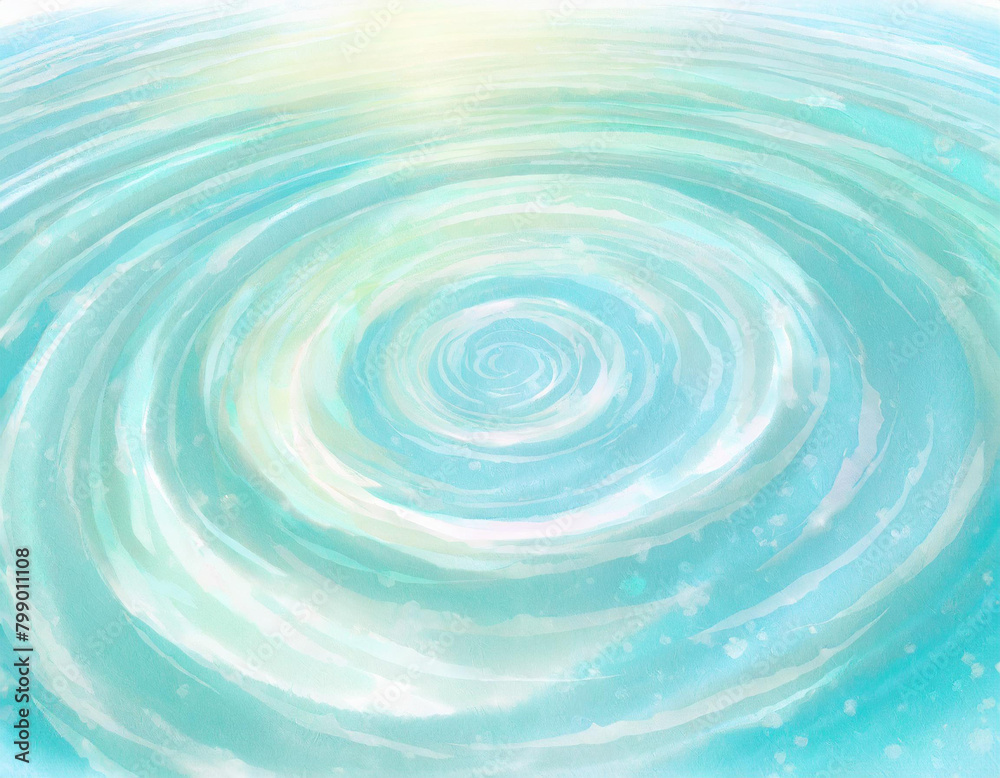 Illustration of water drop ripples Illustration of water drop ripples
