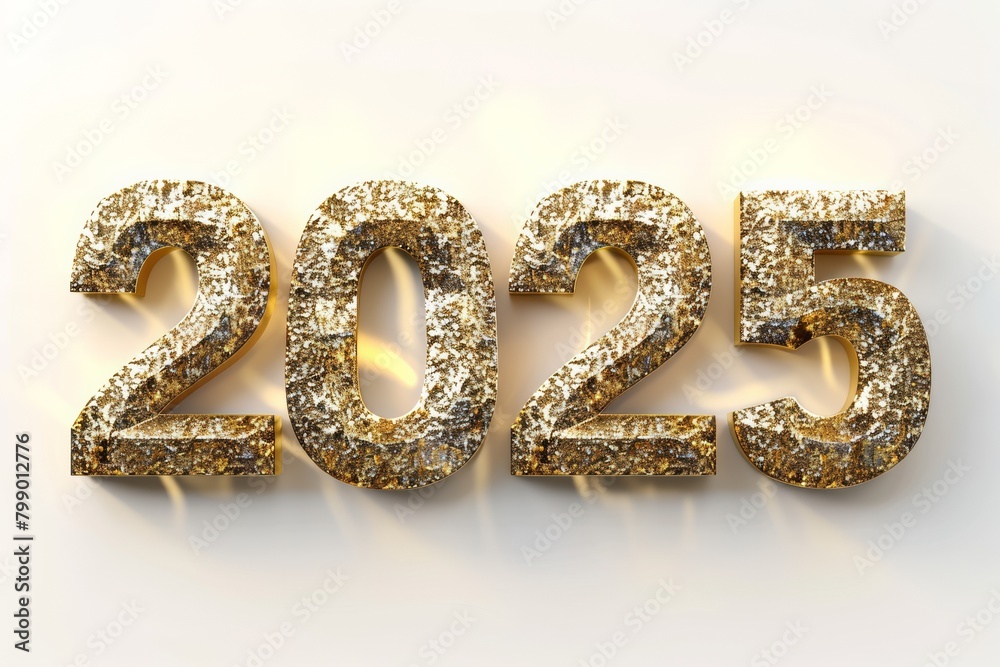 2025 Golden Sparkle Textured Numbers, New Year Glow, Luxury Design 2025 Golden Sparkle Textured Numbers, New Year Glow, Luxury Design