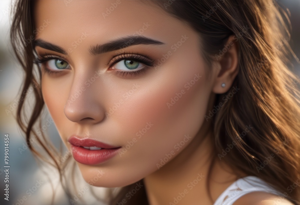 A Portrait Of Breathtakingly Gorgeous, Exotic, Beautiful Woman.
A Portrait Of Breathtakingly Gorgeous, Exotic, Beautiful Woman.