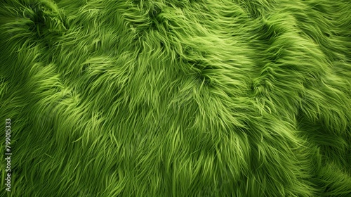 Soft green fur, textured background