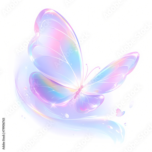 Fantasy-Inspired Pastel Butterfly, Stylized for Artistic Impact - Perfect for Backgrounds and Graphics