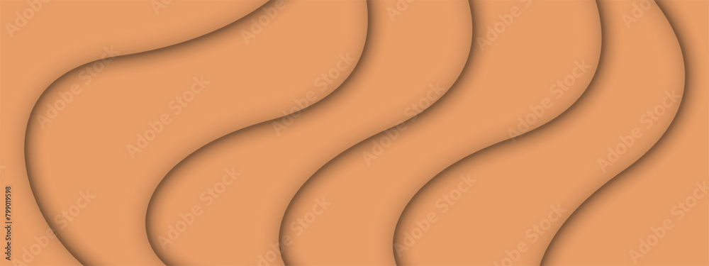 Fototapeta premium Abstract 3d technology banner. Modern vector wallpaper. Futuristic graphic design for background decoration.