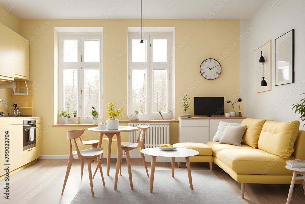 Fototapeta premium apartment with stylish design