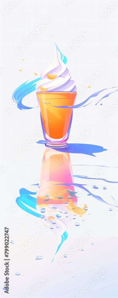 Abstract Swirling Frozen Yogurt in Float Glass
Abstract Swirling Frozen Yogurt in Float Glass