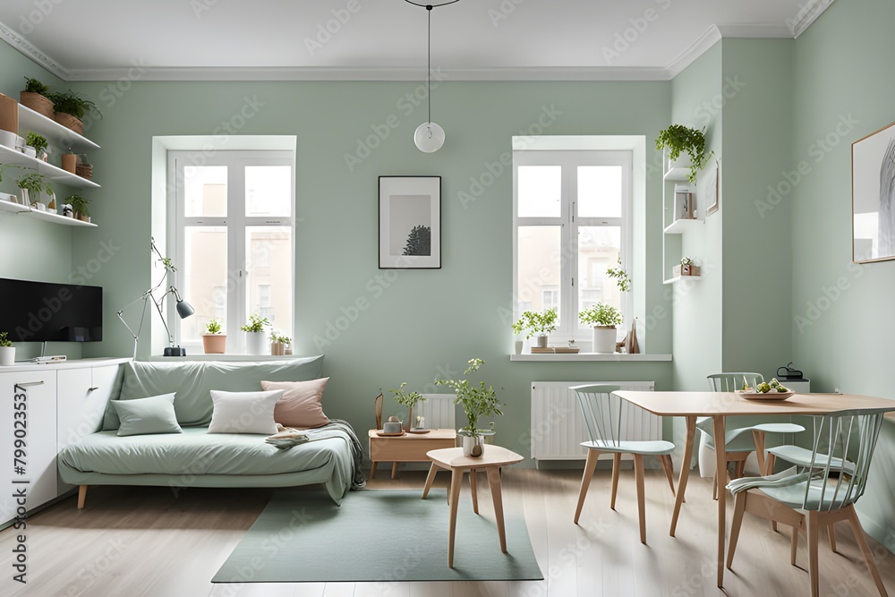 Fototapeta premium apartment with stylish design