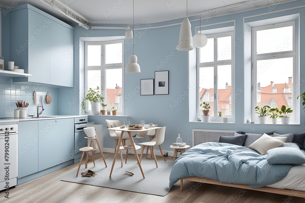 Fototapeta premium apartment with stylish design