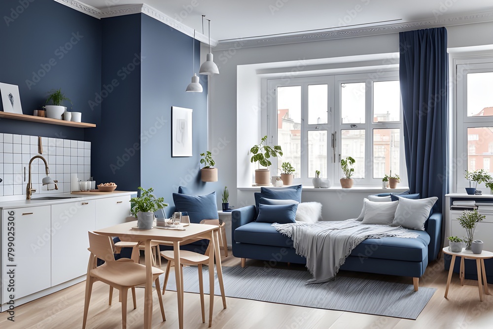 Fototapeta premium apartment with stylish design