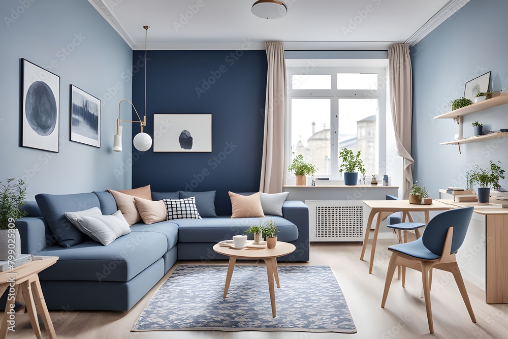 Fototapeta premium apartment with stylish design