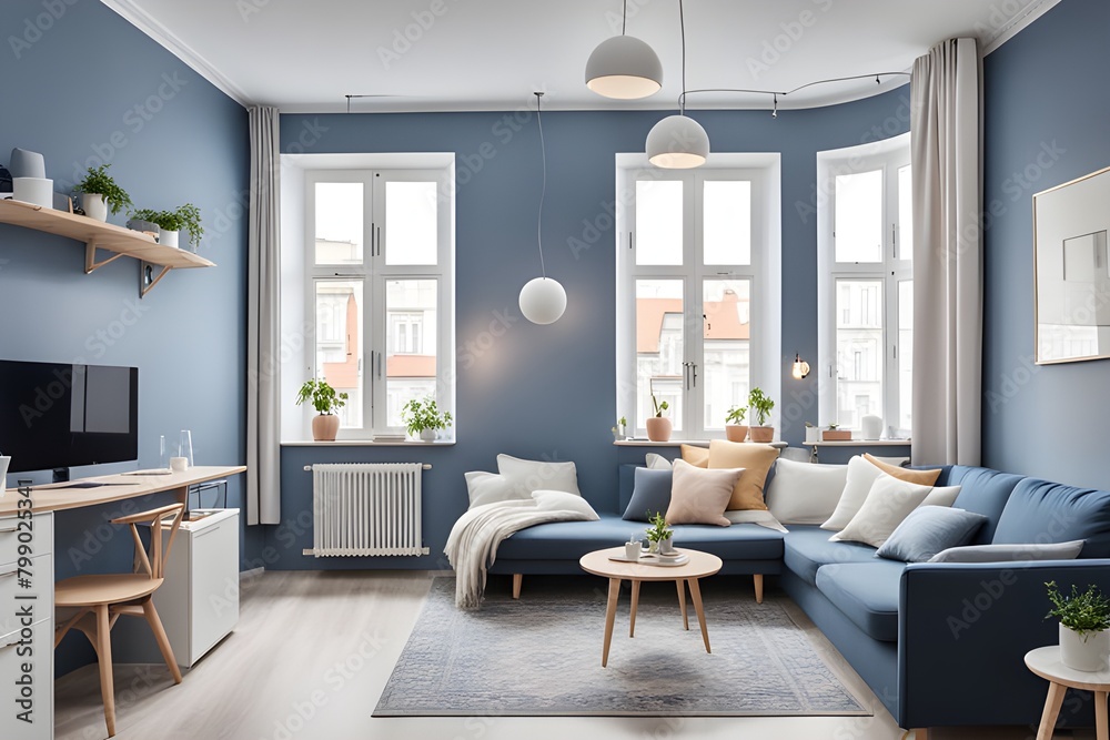 Fototapeta premium apartment with stylish design