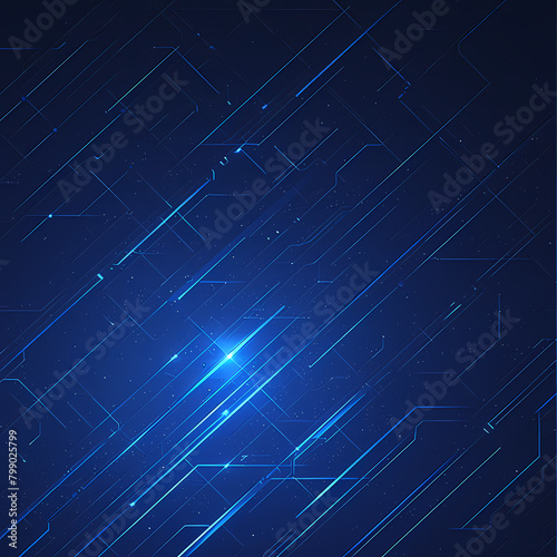 Sleek Blue Circuit Graphic Wallpaper with Futuristic Energy and Motion Vibes