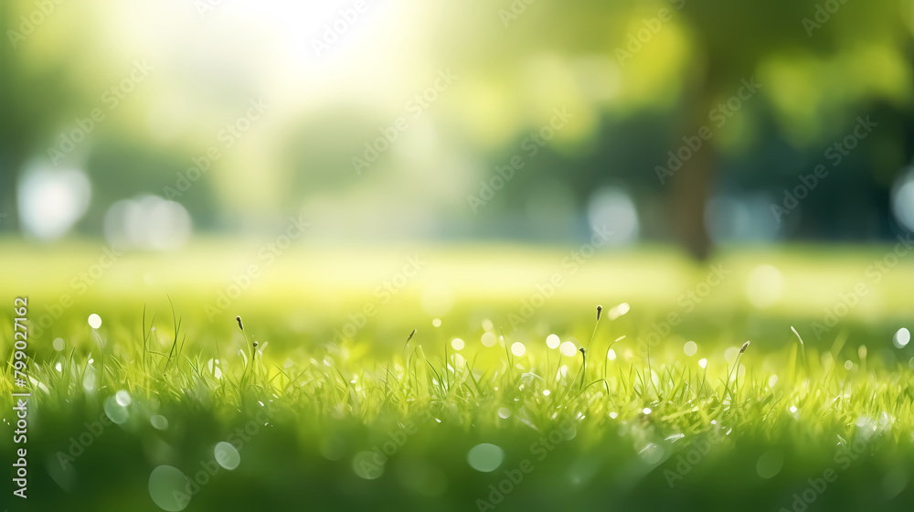 Spring green grass background Spring green grass background
