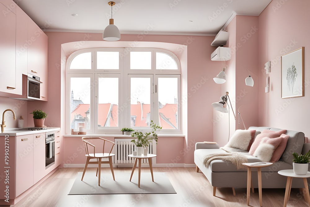 Fototapeta premium apartment with stylish design